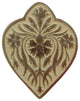 Dianthus Knob Antique Brass, Antique Brass and Saffron