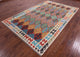 6' 6" X 10' 1" Wool On Wool Flat Weave Kilim Rug - Q12545