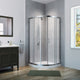 Mona 40" Neo Round Shower Enclosure Kit  With Acrylic Base Without Walls