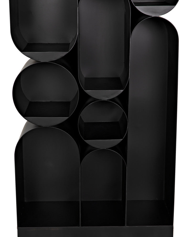 Noir Furniture Atomic Bookcase, Metal