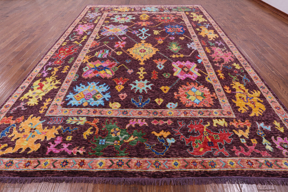 10' 5" X 13' 9" Turkish Oushak Handmade Rug - Q14786