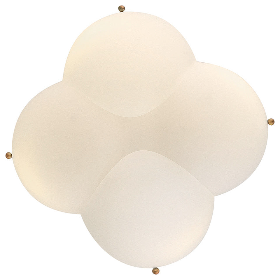 Hinkley Becca Medium Semi-Flush Mount, Heritage Brass