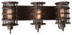 CWI Lighting 9700W24-3-197 Darya 3 Light Wall Sconce With Brown Finish