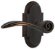 Cottage Plate With Swan Lever, Timeless Bronze, Right-Handed