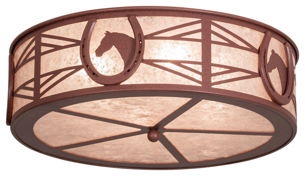 23 Wide Horseshoe Flushmount