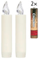 Deregeno- Lumix- 2 Piece Candles With Batteries