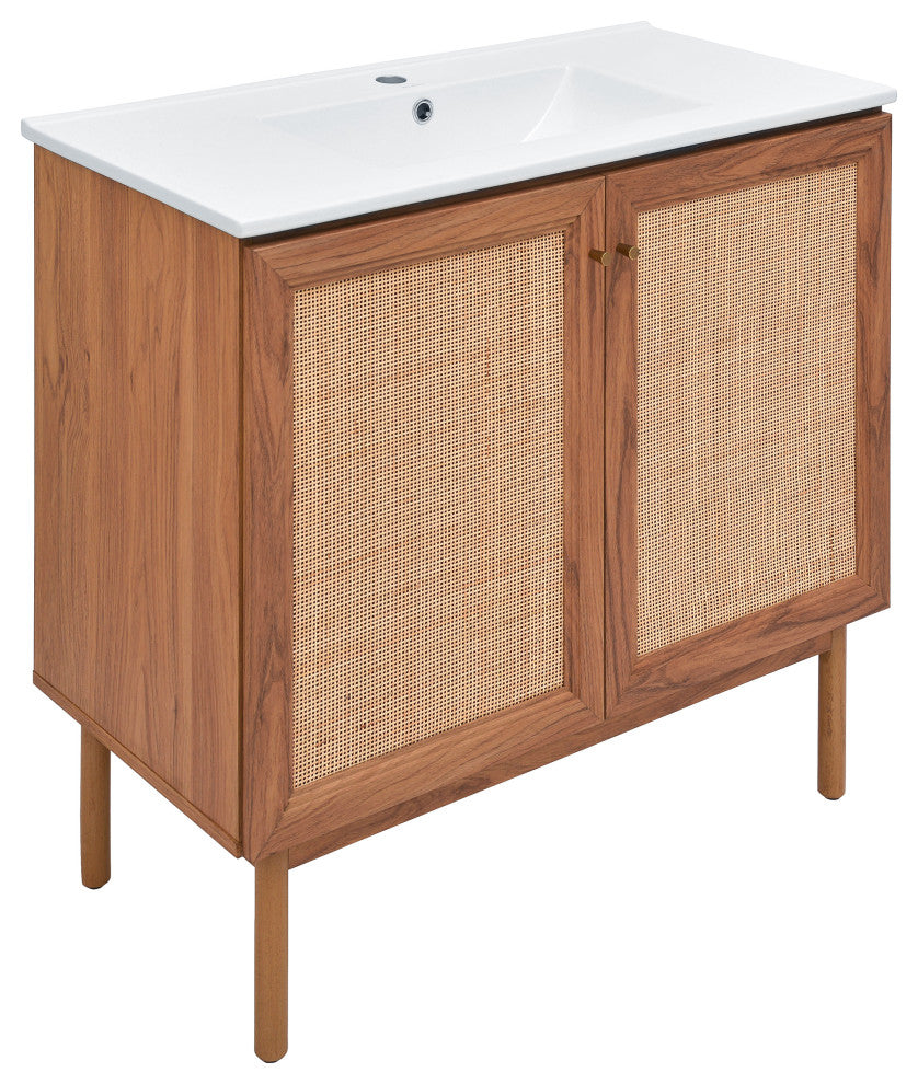 Classe Bathroom Vanity, Oak, 36"