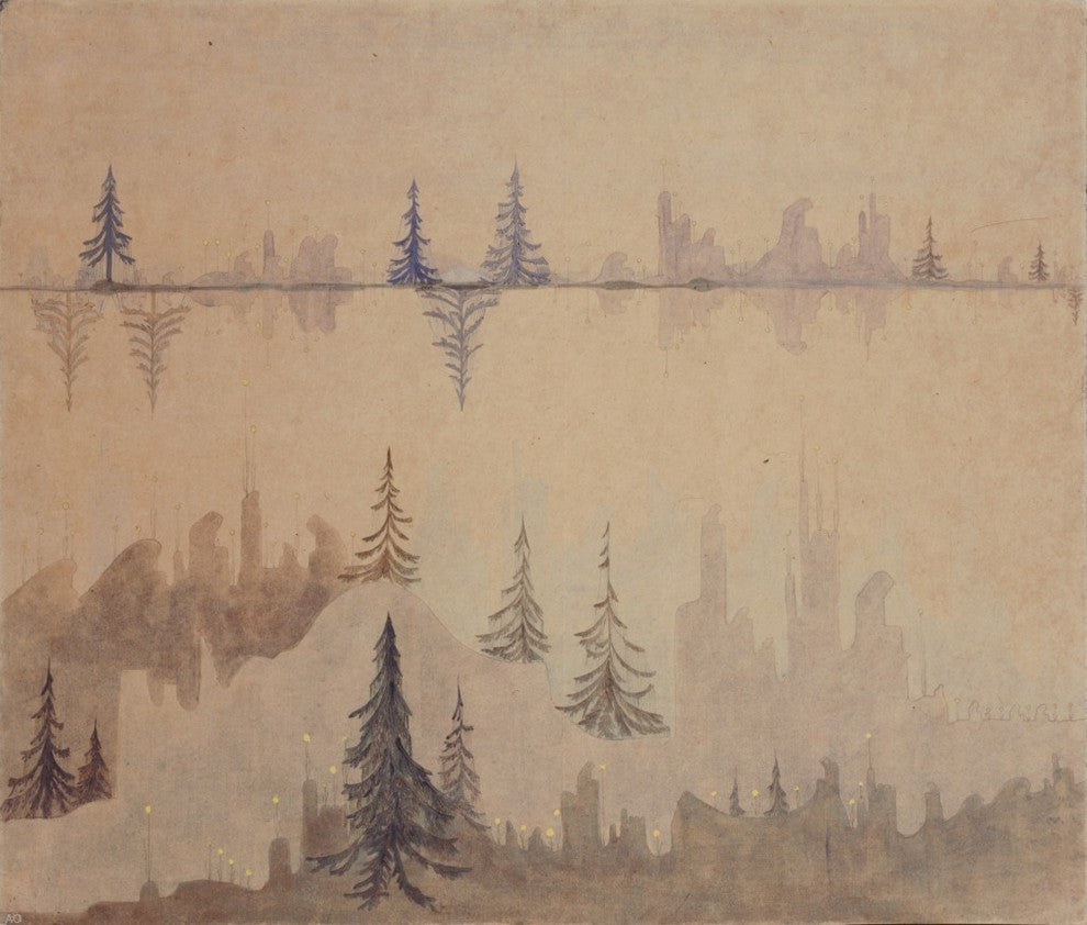Mikalojus Ciurlionis Fugue, 20"x25" Wall Decal