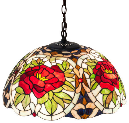 Meyda Lighting 232774 20" Wide Renaissance Rose Pendant