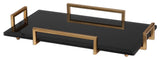 Ettore Black Glass Tray