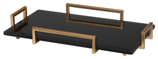 Ettore Black Glass Tray