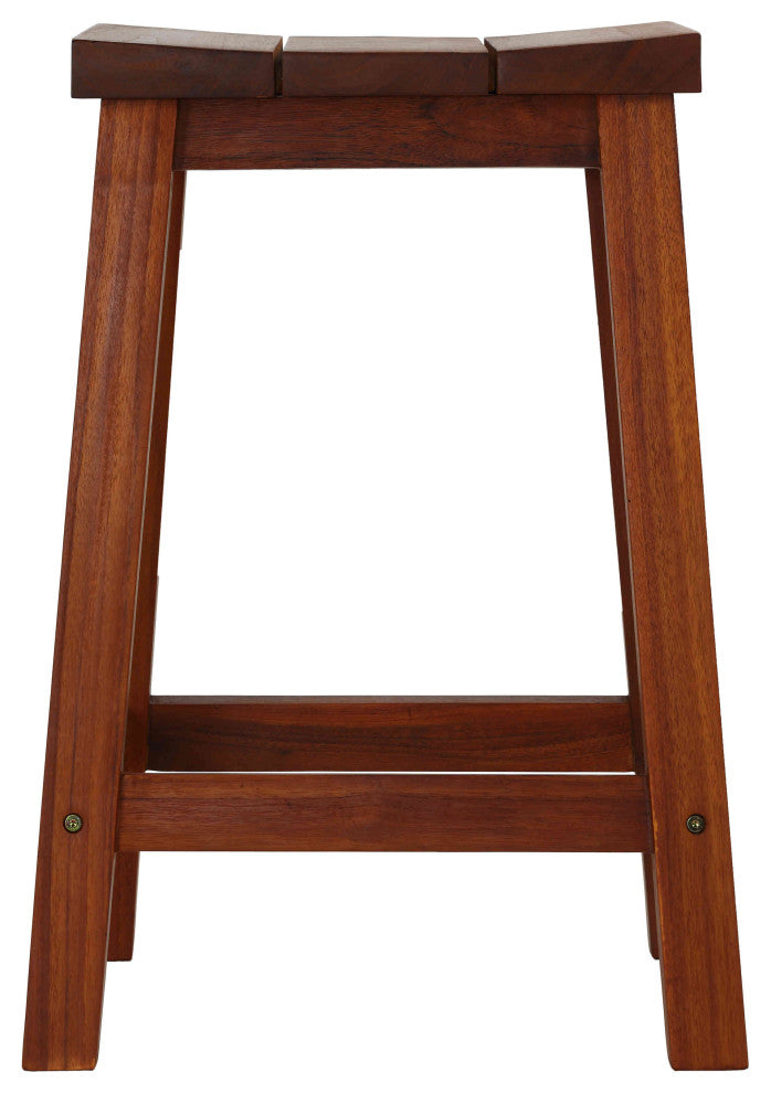 Socorro Solid Teak Counter Stool