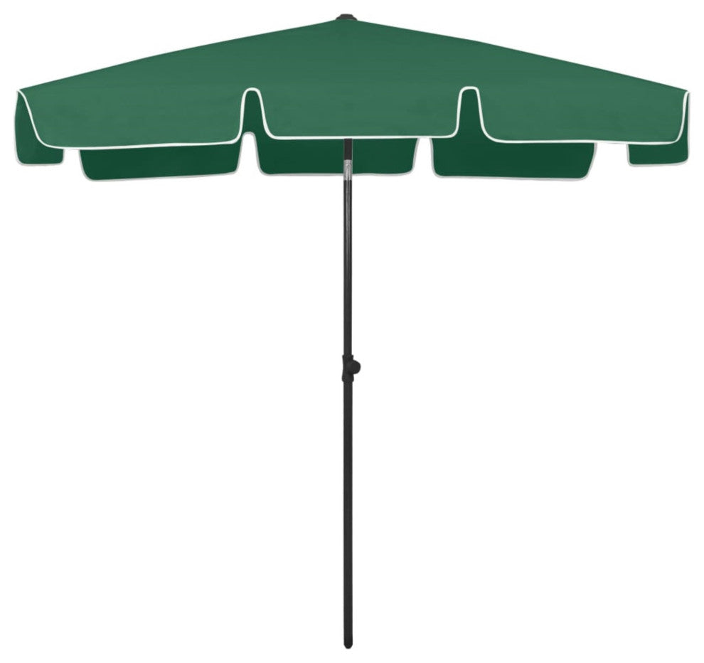 Vidaxl Beach Umbrella Green 78.7"x49.2"