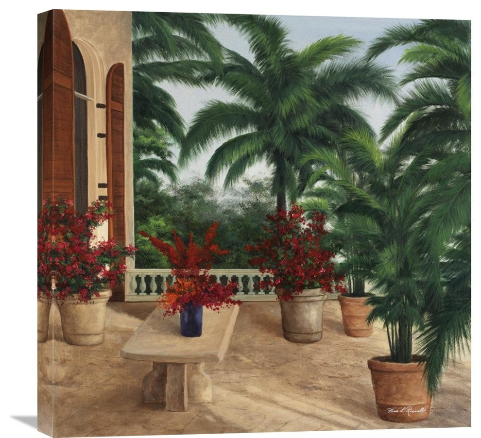"Tuscany Patio" Artwork, 24"x24"