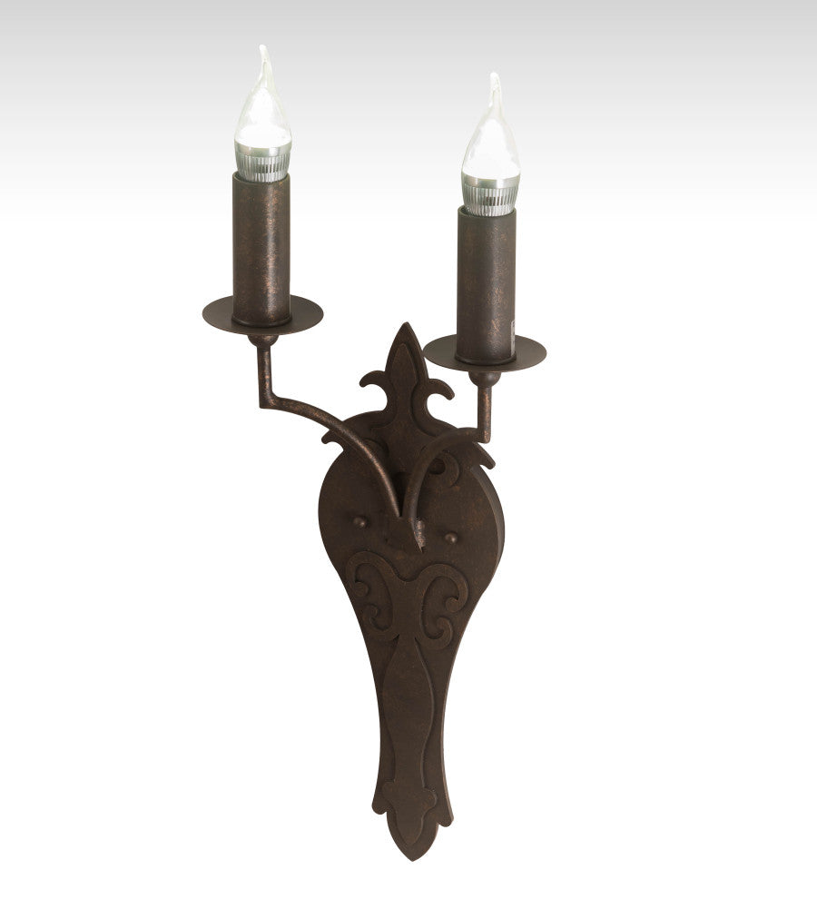 10 Wide Torsade 2 Light Wall Sconce