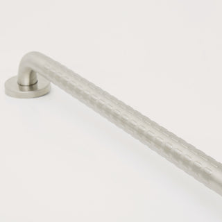 ADA Bathroom Shower Grab Bar With Safety Grip, Satin, 24"