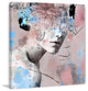 "Wild Floral Headdress" Painting Print on Wrapped Canvas, 40"x40"