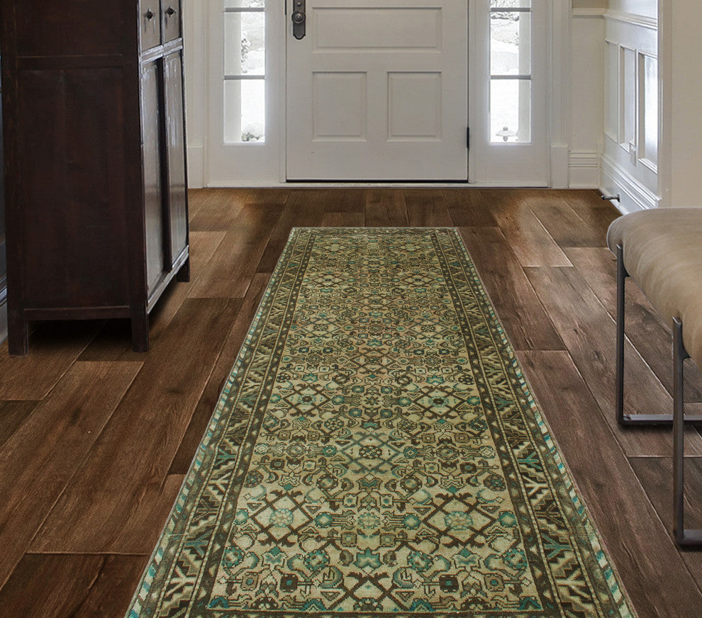 Vintage Distressed Mikaela Beige Runner