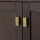 Water Creation Chestnut 72" Bath Vanity, Brown Oak, Satin Gold Hardware, With Mirror(s) and Faucet(s)