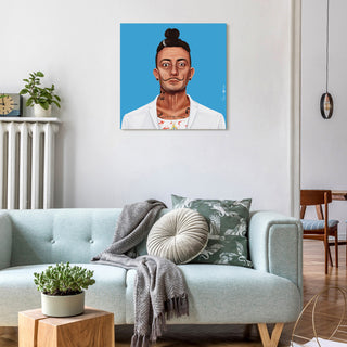 "Hip Salvador Dali" Frameless Reverse Printed Tempered Art Glass Wall Art