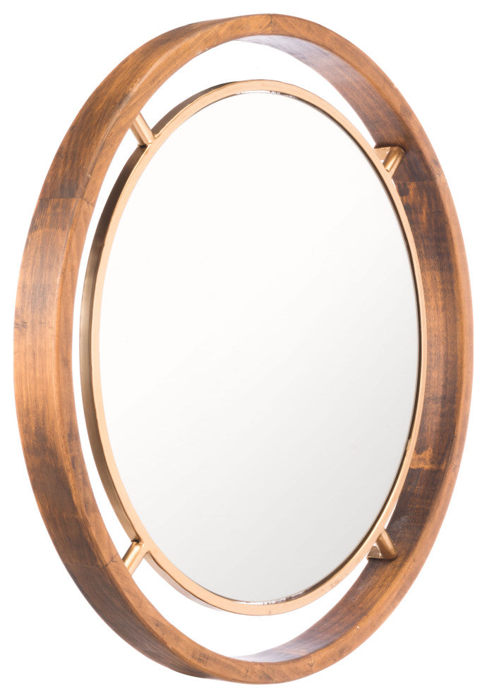 Round Mirror Gold