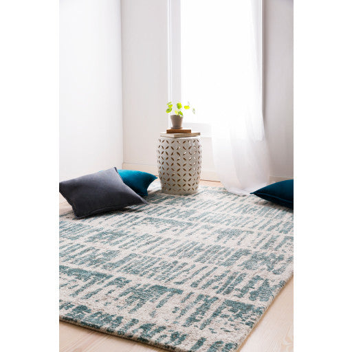 Surya Primal PML-1002 2'x3' Rug, Mint/Light Gray/Taupe/Cream