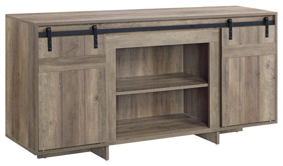 ACME Bellarosa TV Stand in Rustic Oak