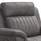 Charlee Fabric Power Recliner, Power Headrest, Gray