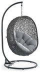 Hide Outdoor Patio Sunbrellaï¿½ Swing Chair With Stand Gray Gray