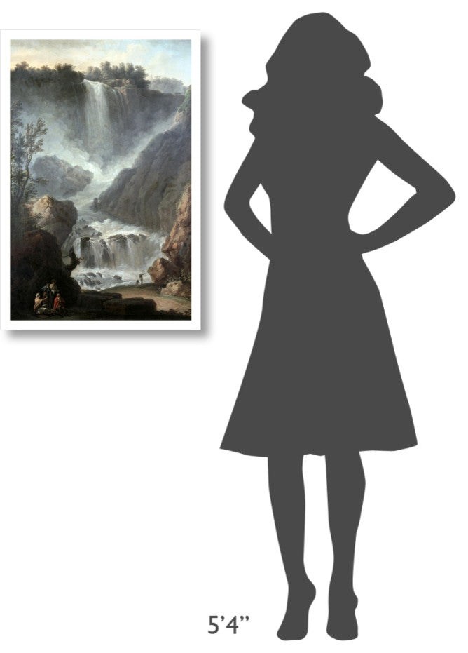 "Falls of Terni" Digital Paper Print by Claude-Joseph Vernet, 21"x32"