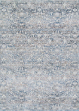 Couristan Luxor Ludvig Antique Beige/Ocean Area Rug, 3'9"x5'4"