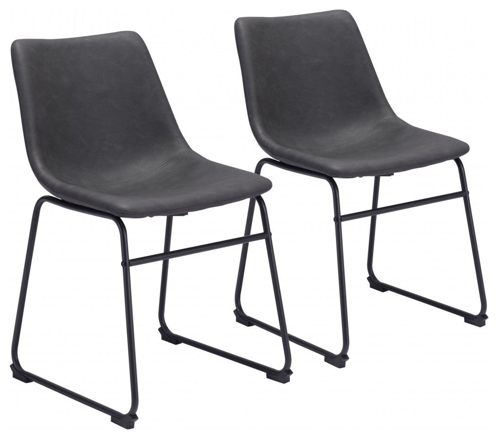 Smart Dining Chair, Set of 2 Charcoal