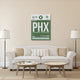 "PHX Phoenix Luggage Tag 1" Fine Art Print