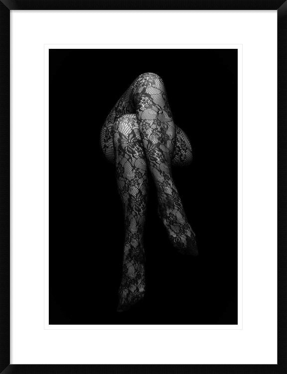 "Stockings" Framed Digital Print by Nandor Laszlo, 23"x30"