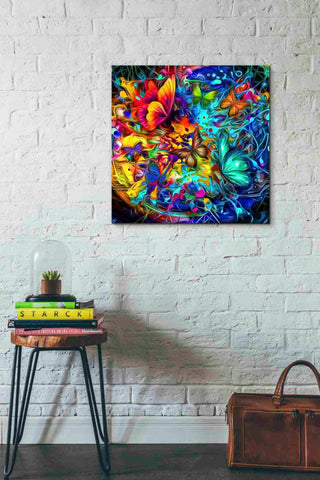 Epic Graffiti "Melting Pot" Giclee Canvas Wall Art, 26"x26"