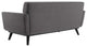 Tufted Loveseat Sofa, Velvet, Gray, Modern, Living Lounge Hotel Hospitality