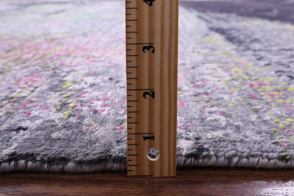 7' 11" X 10' 0" Abstract Wool & Silk Handmade Rug - Q13713