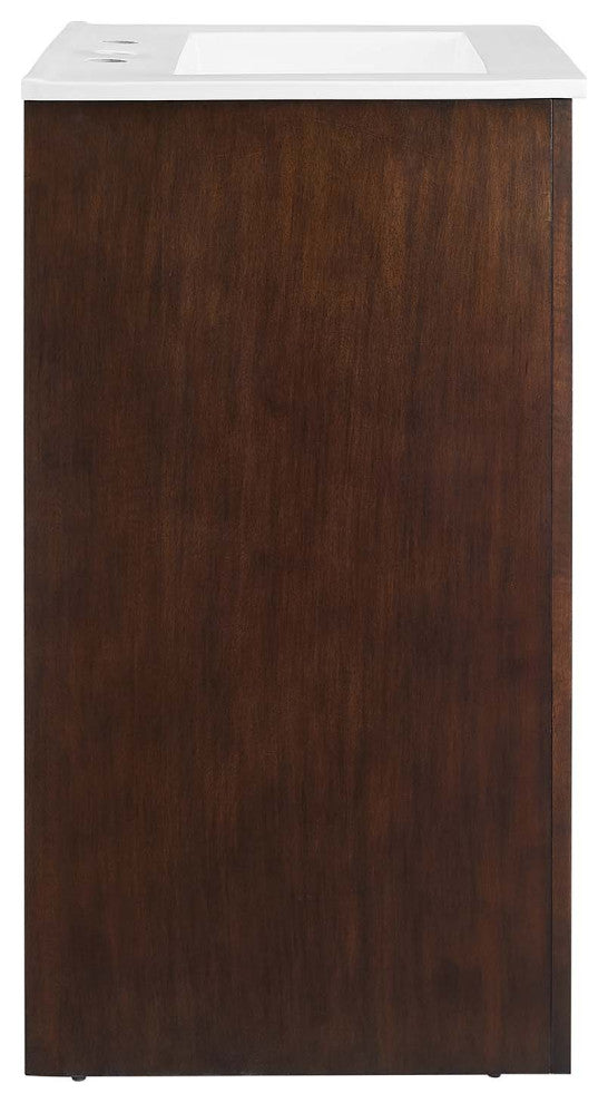 Appia 24" Bathroom Vanity - Walnut White