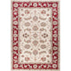 KAS Avalon 5613 Ivory/Red  Mahal Area Rug, 5'3" x 7'7"