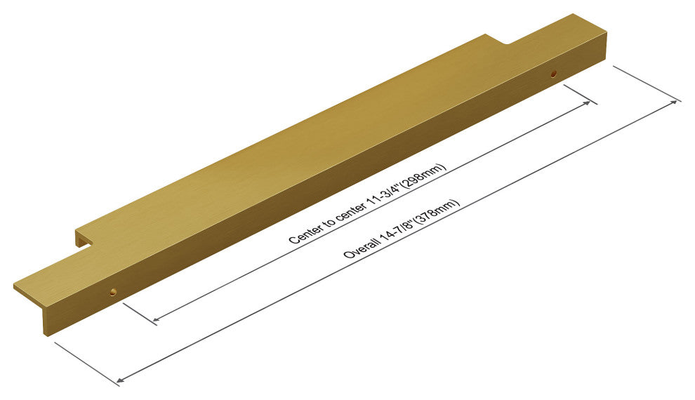 Dowell Series 3063 Handles, 14.8", 11.75" CTC, Golden, 3-Pack