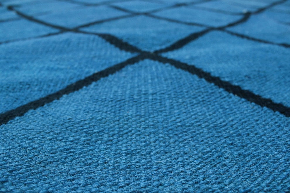 Elan Overdyed Kilim Ariana Blue Rug