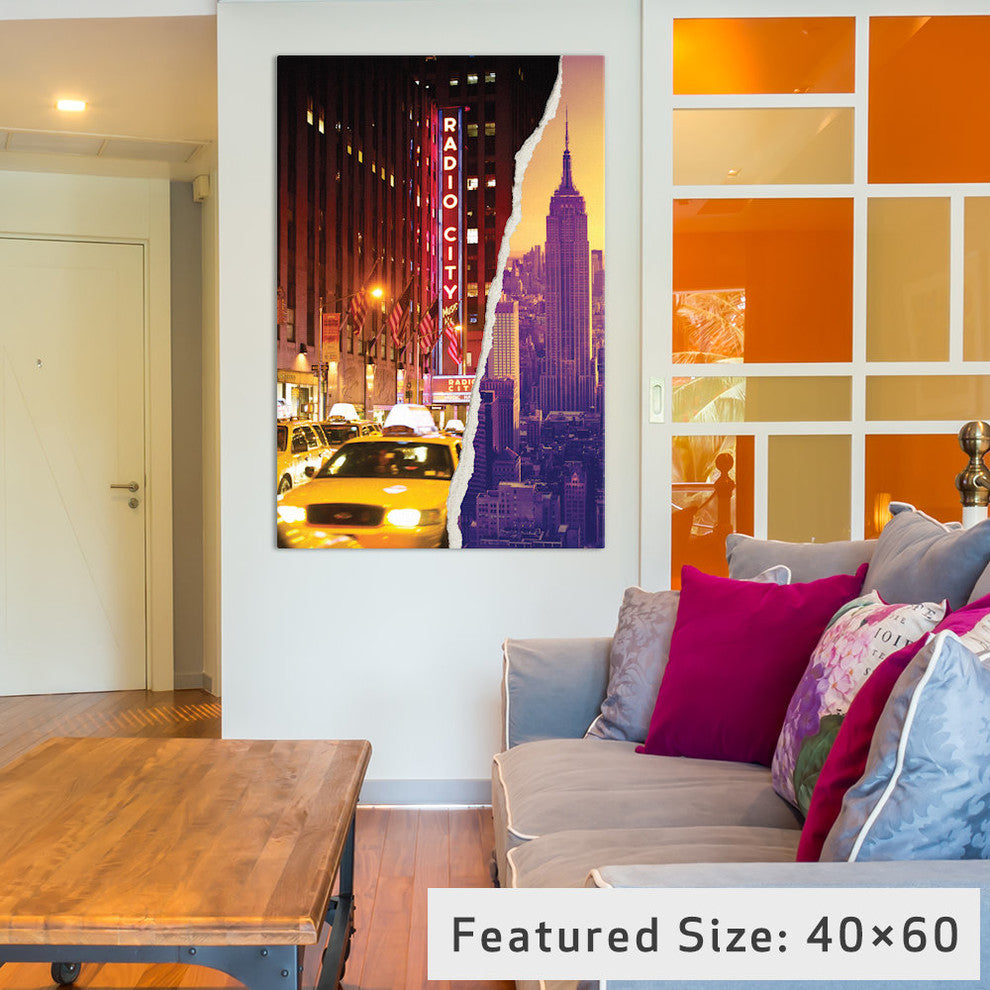 "Dual Torn Series Manhattan Buildings" by Philippe Hugonnard, 18x12x1.5