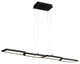 DALS Lighting 44" Linear Pendant, Dimmable, Black