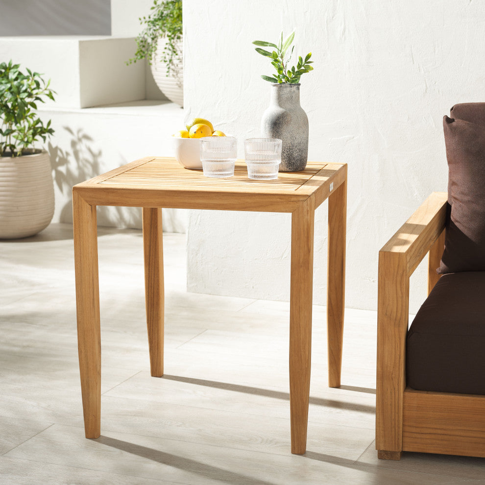 Samoa Teak Patio Accent Table - Thumbnail 2