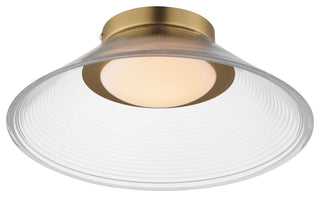 ET2 E22082-144 Jensen 12"W Semi-flush Ceiling Fixture - Satin Brass