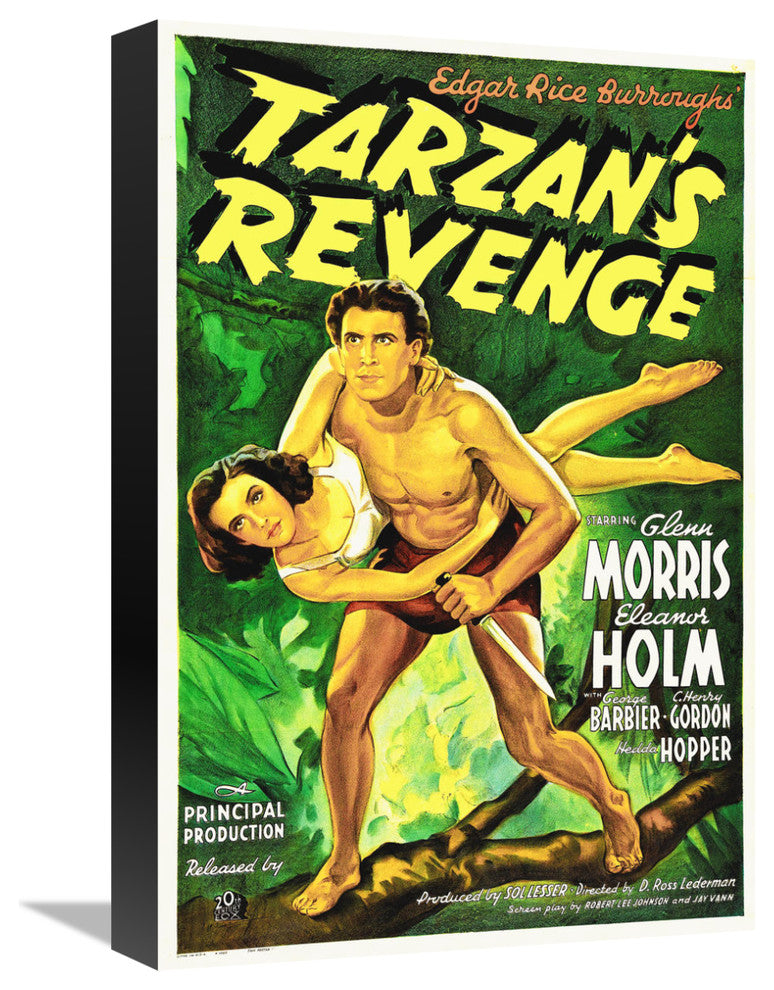 "Tarzan's Revenge" Stretched Canvas Giclee by Hollywood Photo Archive, 12x18"