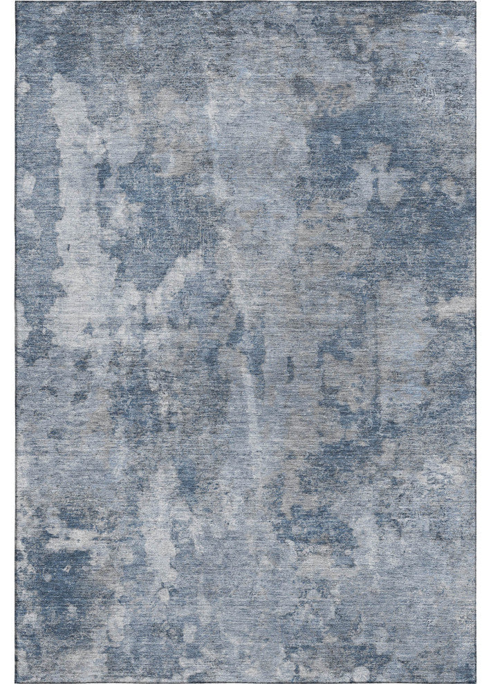 Premium Machine Washable Mayfield AMF573 Blue 3' x 5' Rug