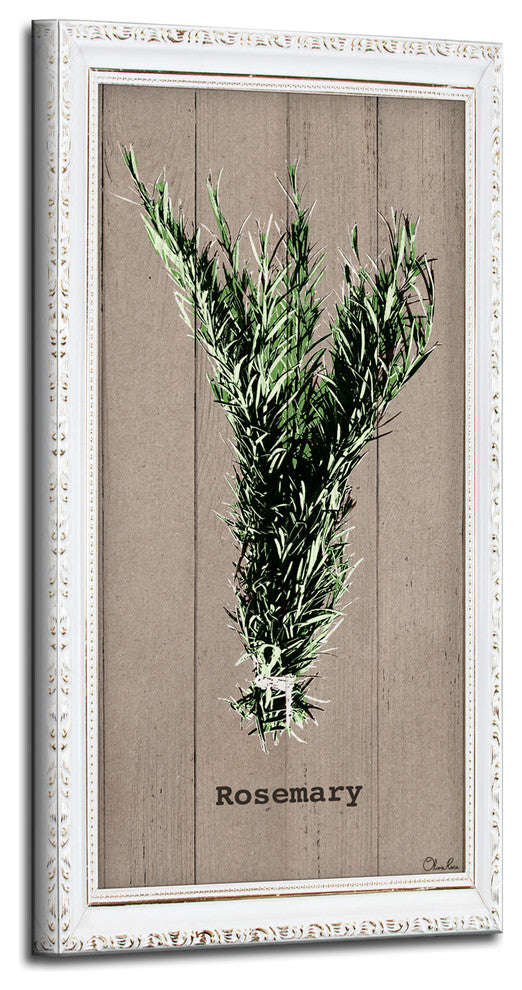 Rosemary Wrapped Canvas Botanical Kitchen Wall Art, 24"x12"