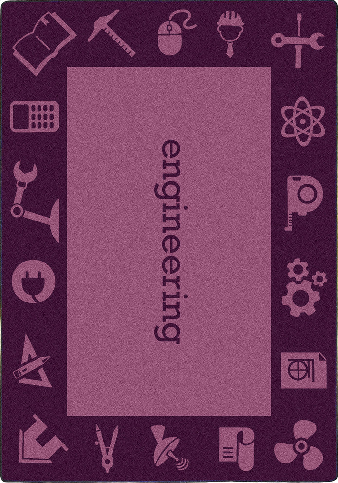 Subjects Rug, Orange, 7'8"x5'4"