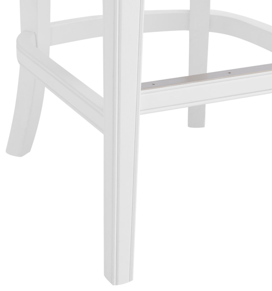 Miranda Swivel Bar Stool, White, 2, Bar Height